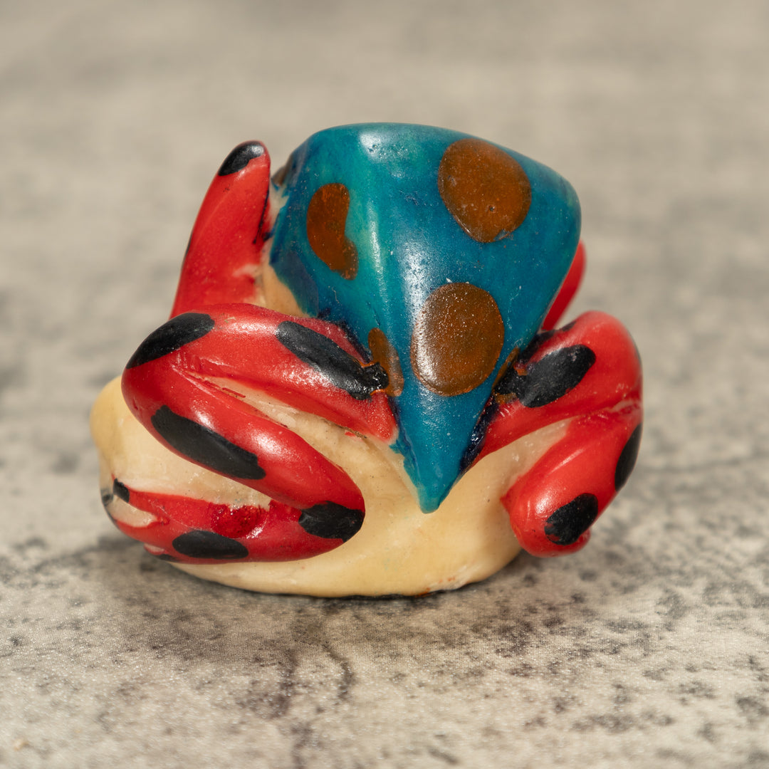 Poison Dart Frog Tagua Nut Carving