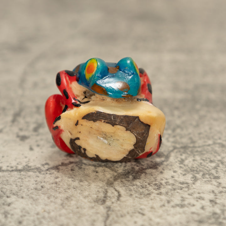 Poison Dart Frog Tagua Nut Carving