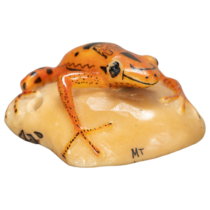 Poison Dart Frog Tagua Nut Carving