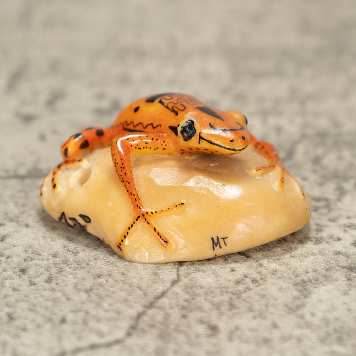 Poison Dart Frog Tagua Nut Carving