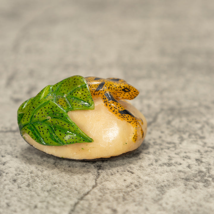 Poison Dart Frog Tagua Nut Carving