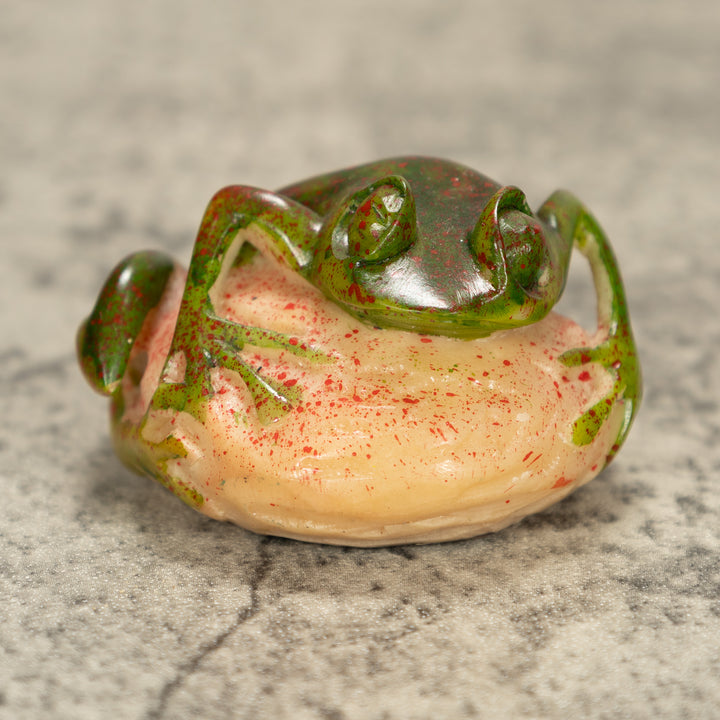 Poison Dart Frog Tagua Nut Carving