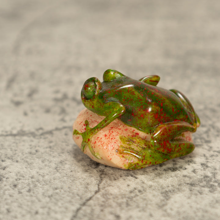 Poison Dart Frog Tagua Nut Carving
