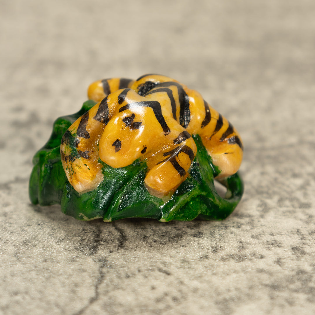 Poison Dart Frog Tagua Nut Carving
