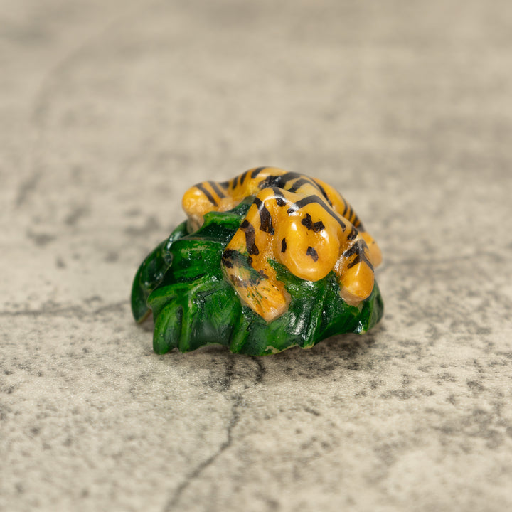 Poison Dart Frog Tagua Nut Carving