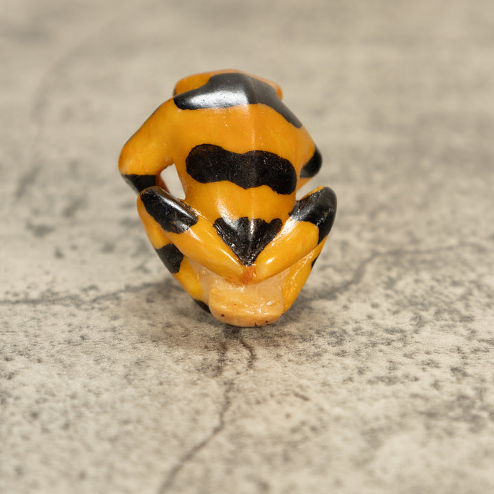 Poison Dart Frog Tagua Nut Carving