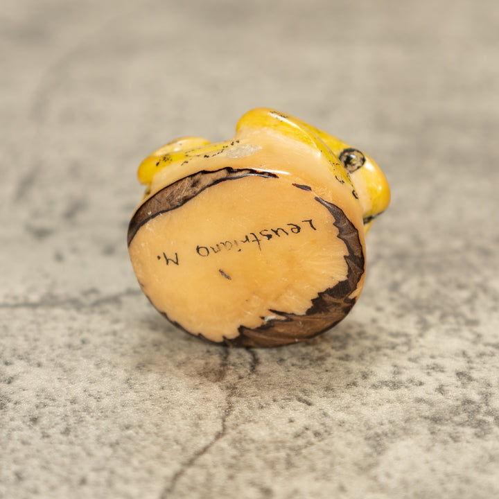 Poison Dart Frog Tagua Nut Carving