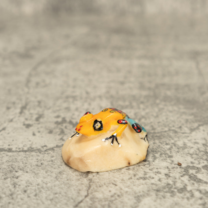 Poison Dart Frog Tagua Nut Carving