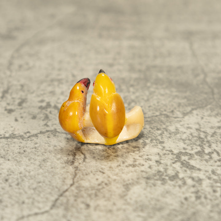 Vintage Two Bird Tagua Nut Carving