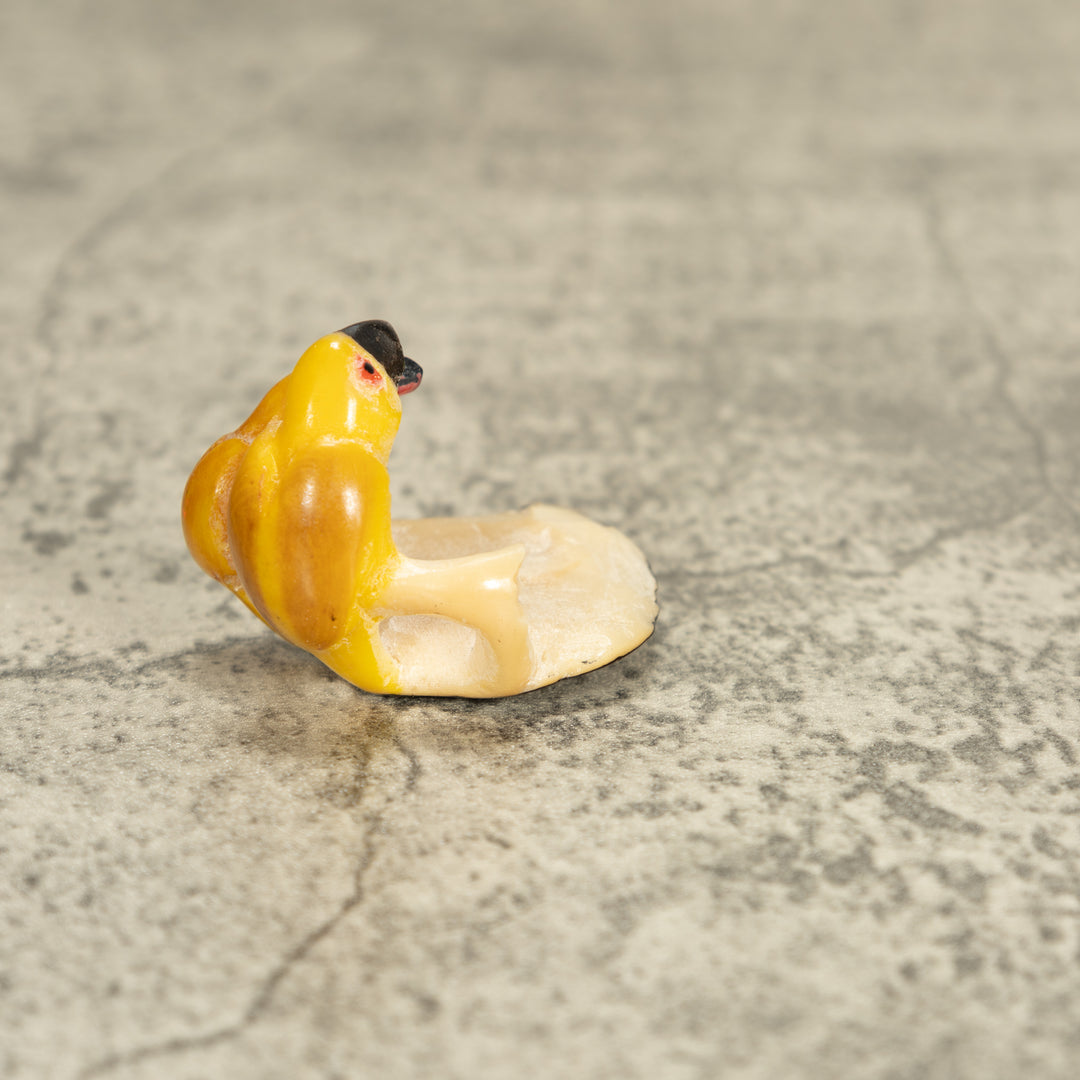 Vintage Two Bird Tagua Nut Carving