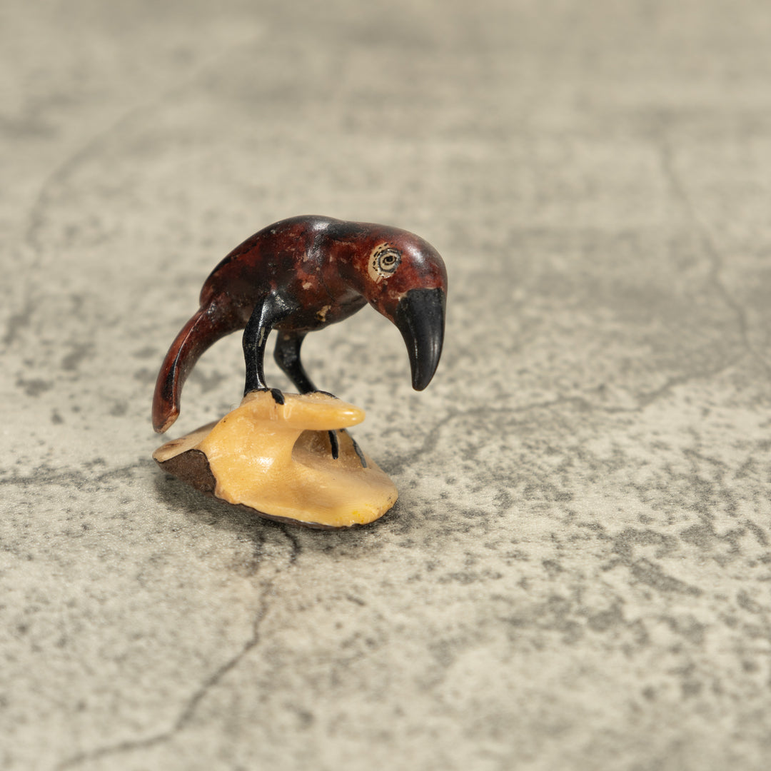 Vintage Bird Tagua Nut Carving