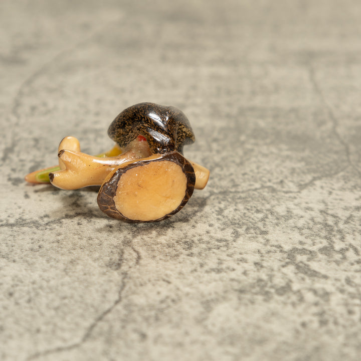 Vintage Toucan Parrot Bird Tagua Nut Carving