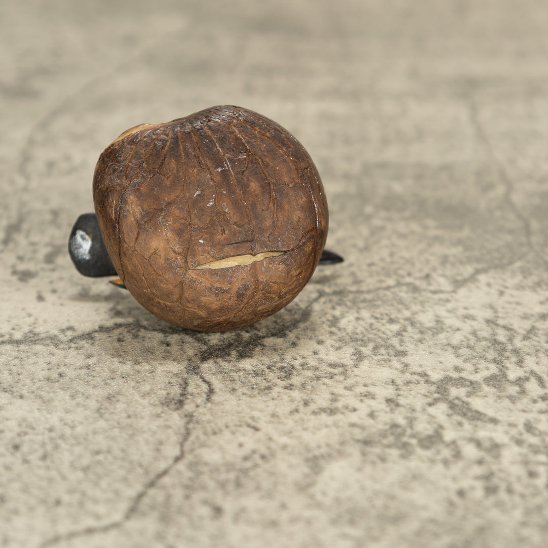 Vintage Seedeater Bird Tagua Nut Carving