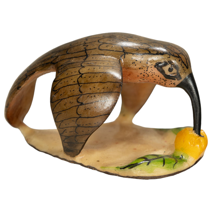 Vintage Hummingbird Bird Tagua Nut Carving