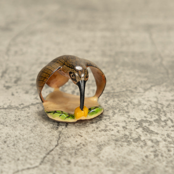 Vintage Hummingbird Bird Tagua Nut Carving