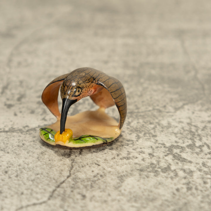 Vintage Hummingbird Bird Tagua Nut Carving