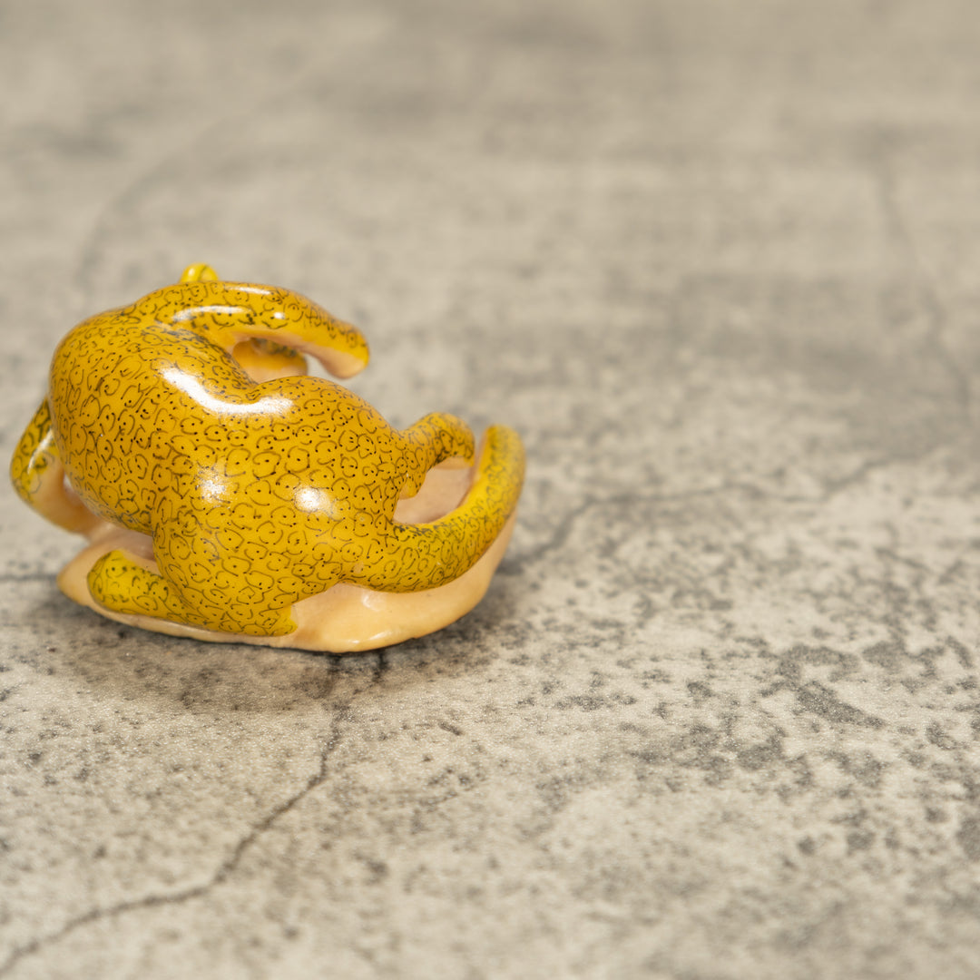 Vintage Puma Cat Tagua Nut Carving