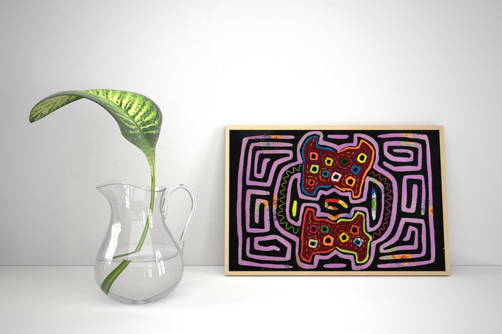 Vintage Purple Flower Background Material Mola