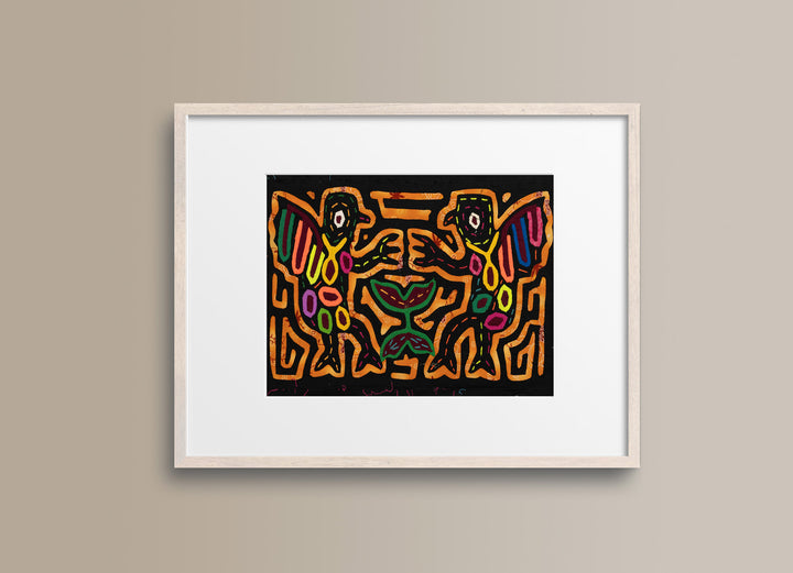 Vintage Dancing Angel Background Material Mola