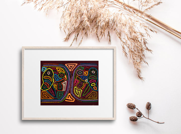 Vintage Parrot Bird Mola