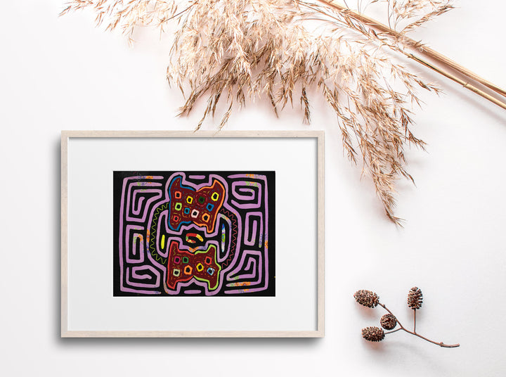 Vintage Purple Flower Background Material Mola