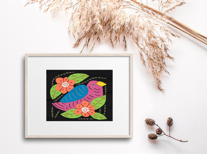 Purple And Blue Bird Molita