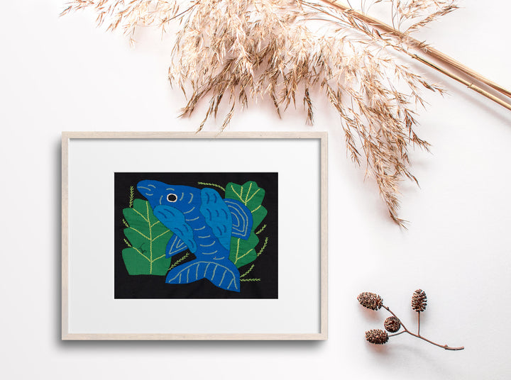 Blue Dolphin Among Ferns Molita