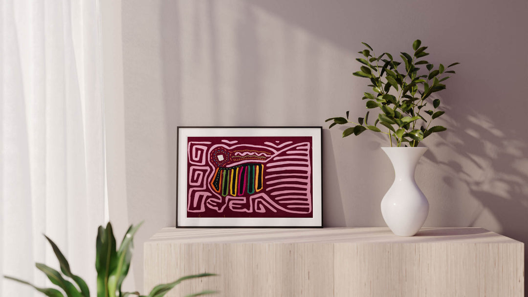 Big Tail Toucan Parrot Mola