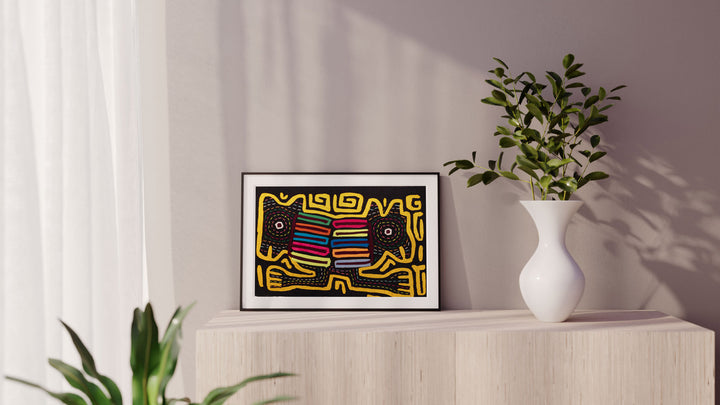 Golden Critters on the Run Mola