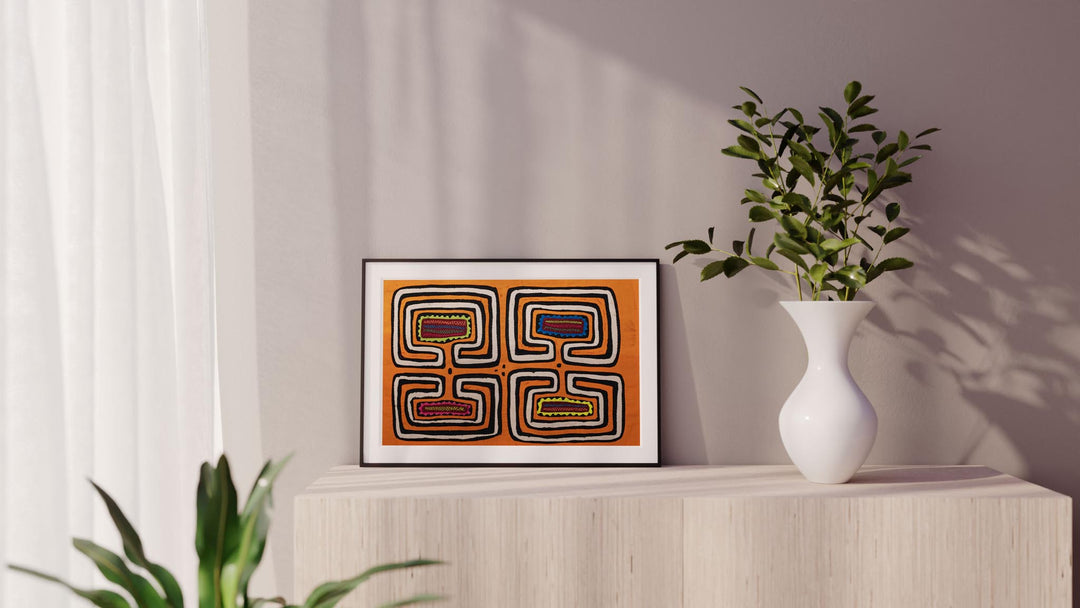 Orange Black White Computer Monitor Mola