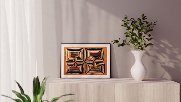 Orange Black White Computer Monitor Mola