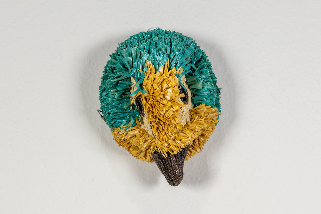 Teal and Yellow Macaw Mask