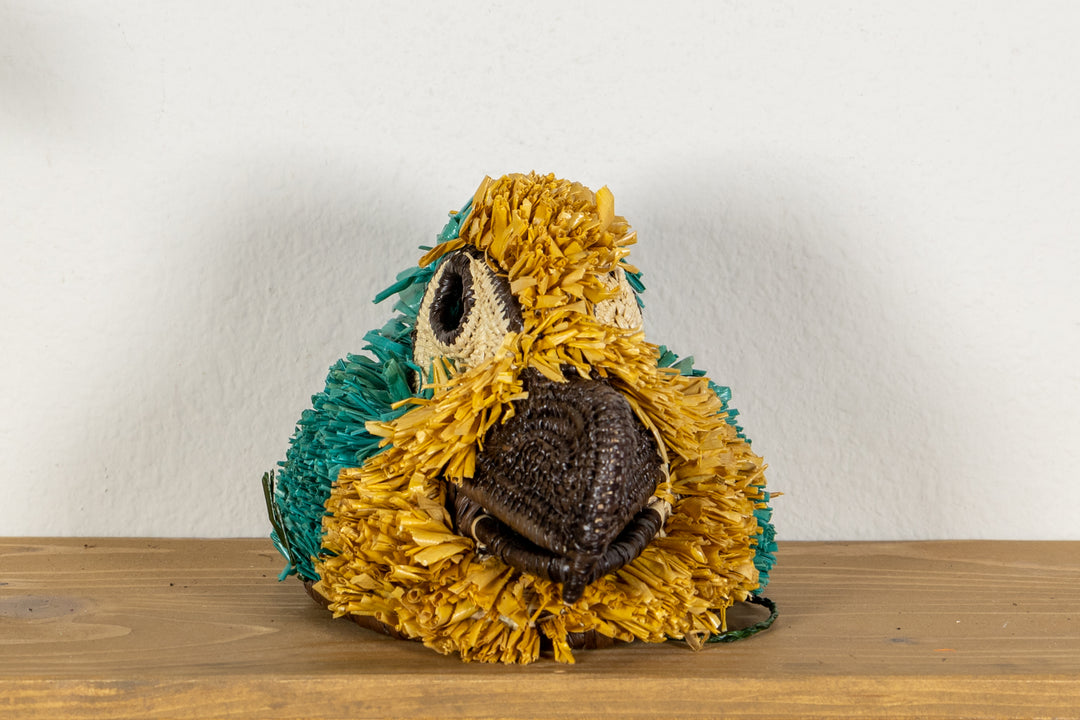 Teal and Yellow Macaw Mask