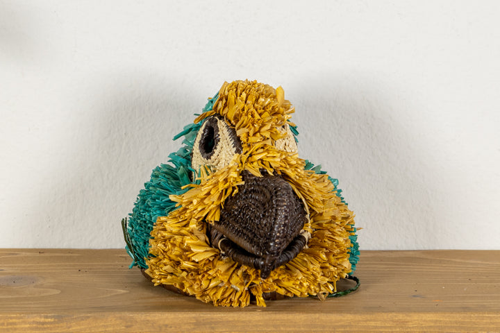 Teal and Yellow Macaw Mask