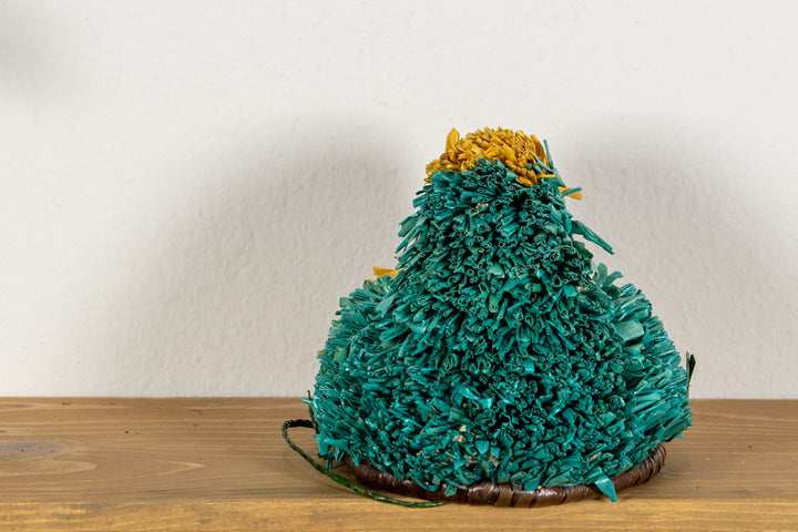 Teal and Yellow Macaw Mask