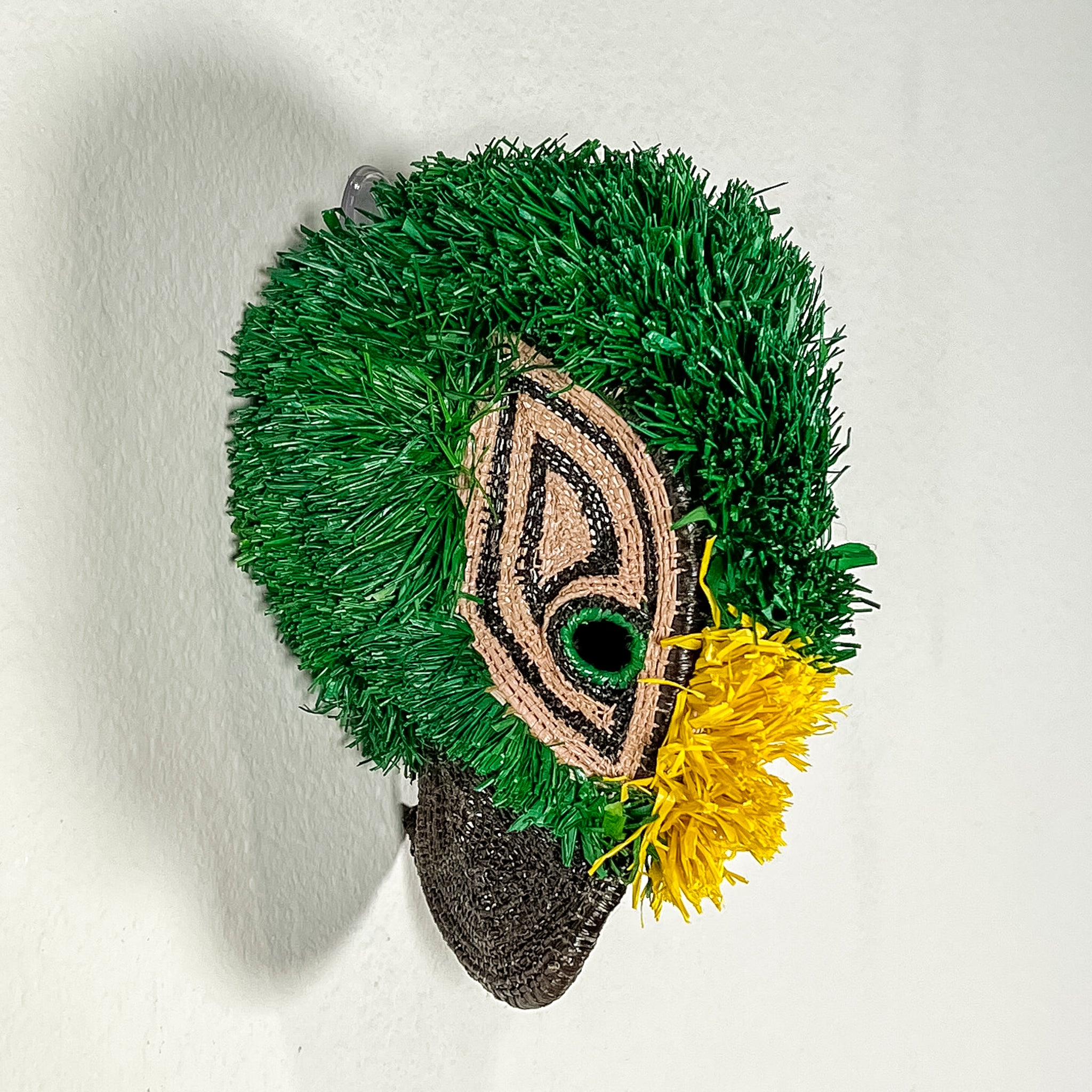Yellow Crowned Hanging Parrot Mask