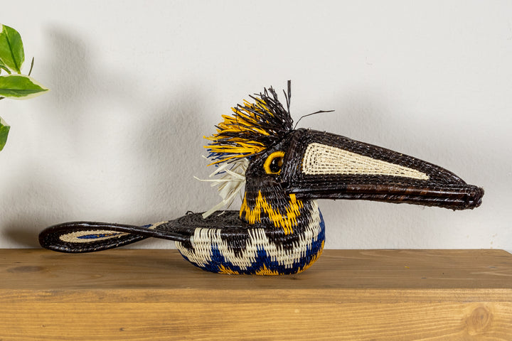 Black and Gold Toucan Bird