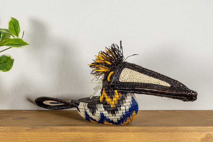 Black and Gold Toucan Bird