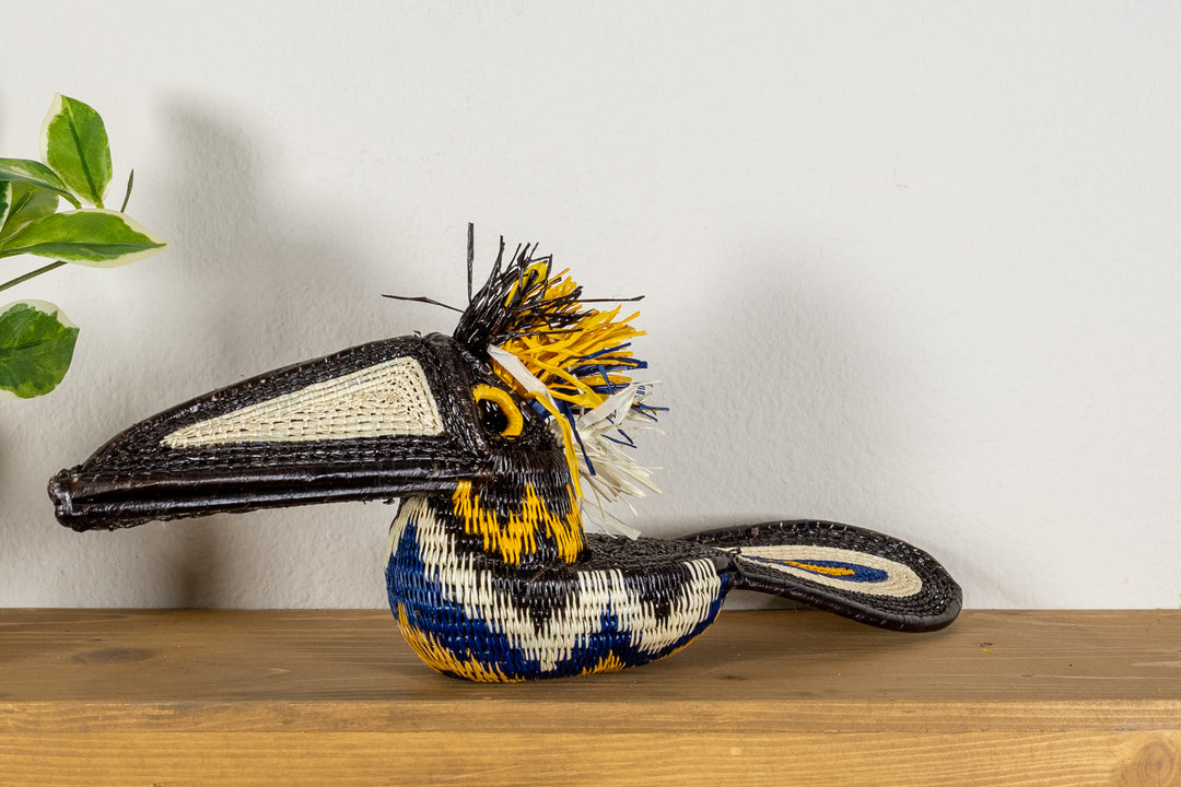 Black and Gold Toucan Bird