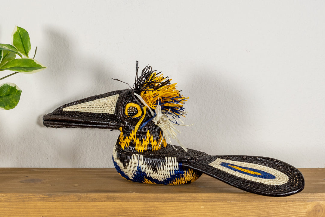 Black and Gold Toucan Bird