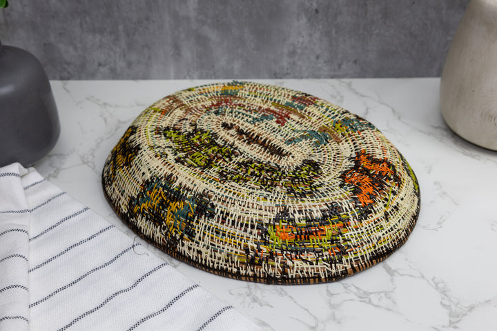 Woven Basket Plate, Basket Wall Decor
