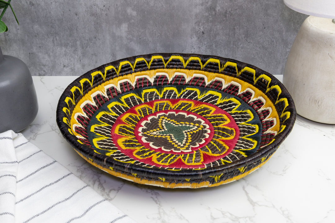 Woven Basket Plate, Basket Wall Decor