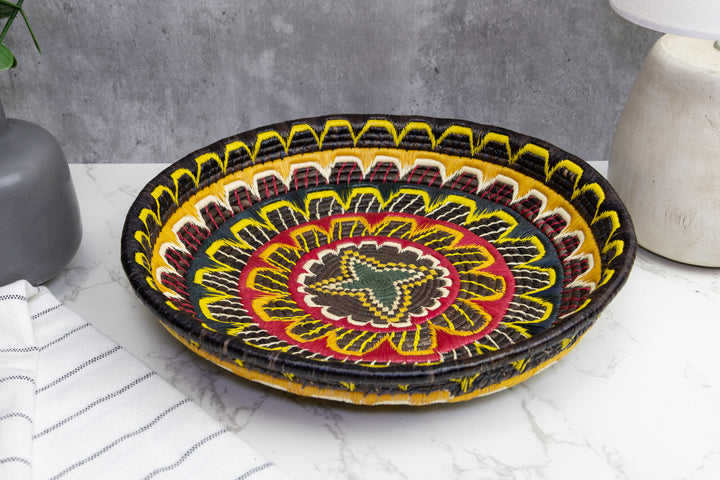 Woven Basket Plate, Basket Wall Decor