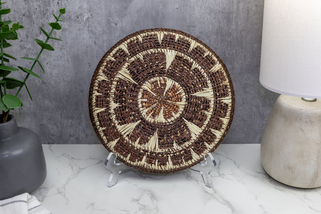 Woven Basket Plate, Basket Wall Decor