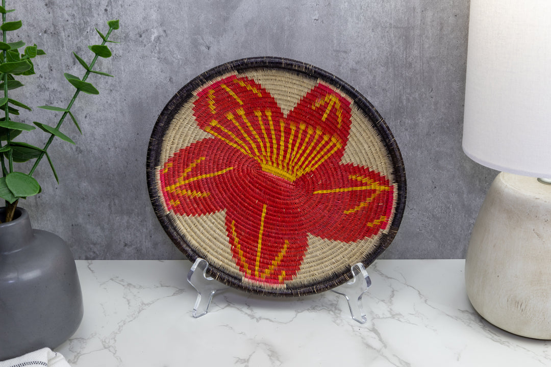 Woven Basket Plate, Basket Wall Decor