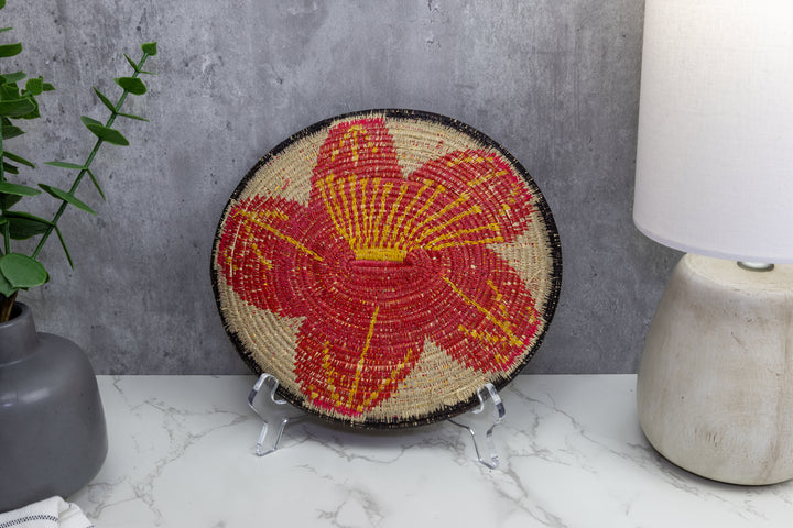 Woven Basket Plate, Basket Wall Decor