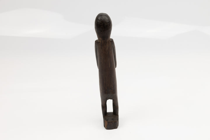 Hand Carved Cocobolo Wood Figure in Prayer Sculpture