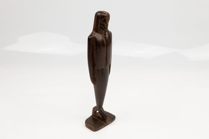 Hand Carved Cocobolo Wood Mermaid Sculpture