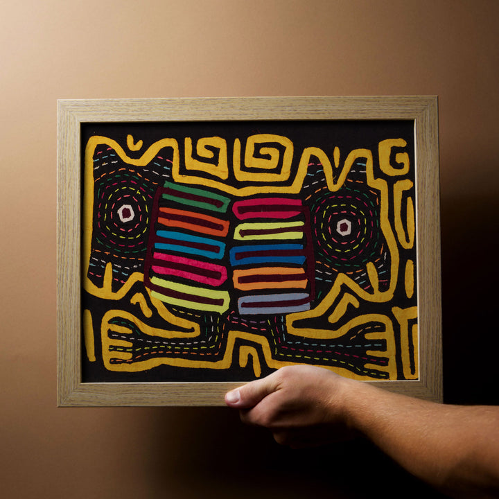 Golden Critters on the Run Mola