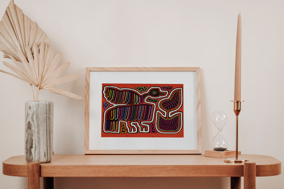 Orange Tropical Pegasus Goose Mola